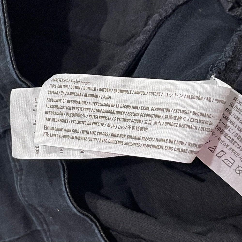 Abercrombie & Fitch All Day Short Size 34 Stretch Black Zip Pocket Chino Men’s - Picture 4 of 7